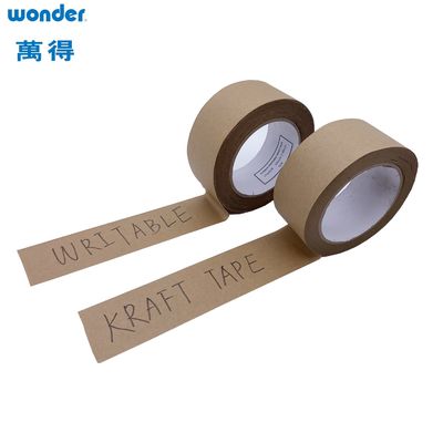 Selbstklebendes weißes Kraftpapierband 0,130 mm Dicke auf Lösungsmittelbasis