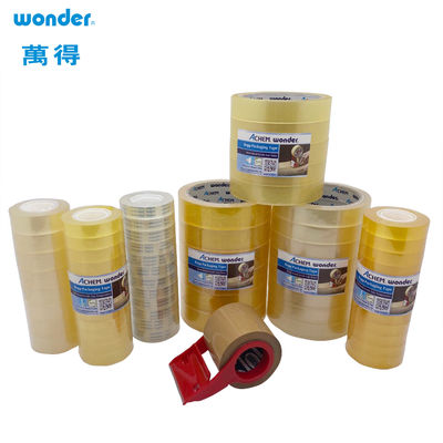Geschenkverpackung BOPP Klares Schreibzeugband 15mm Breite Score Cut Typ Für die Schule