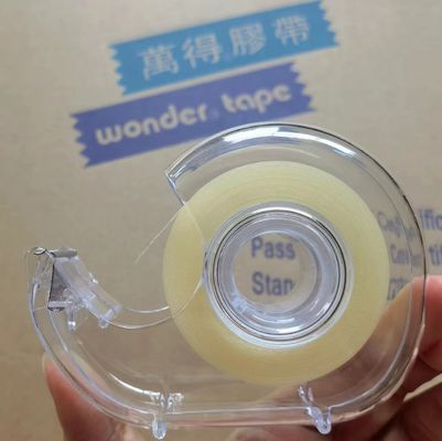 DIY Clear BOPP Schreibzeugband 18mm Breite Gelbfarben individuell für Projekte