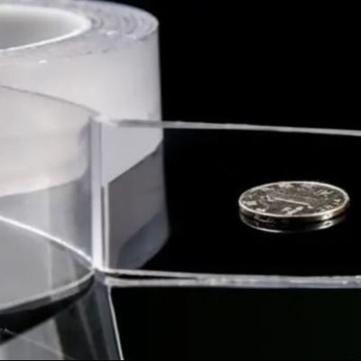 Durchsichtige Nano-Tape-Rolle, starker und wiederverwendbarer Klebstoff für Haushalts- und Industrieanwendungen, 2 mm Dicke